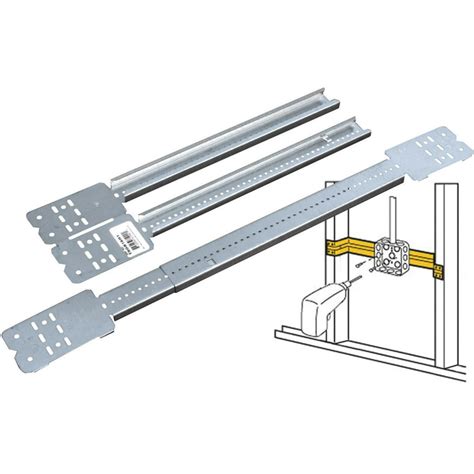 electrical metal box mounting strap|adjustable electrical box mounting bracket.